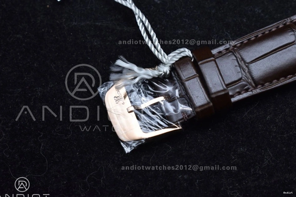 Strap Edition RG on White Thin Leather Best Brown Dial Ultra Master Moon APSF Super 1:1 SA925 Clone 0502